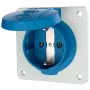 Mennekes 11031F Schuko ant sienos montuojamas lizdas, 16 A, 230 V, IP54, mėlynas
