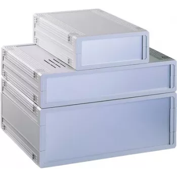 Bopla ULTRAMAS UM62009L stalinis korpusas, ABS šviesiai pilkas, 290,9 x 108 x 199 mm, su priekiniu skydeliu ir kojelėmis 55620010.H