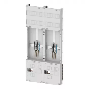 Eaton ZSD-Z27A1332 skaitiklio laukas su skirstomuoju skydu, 1 skaitiklio vieta, 1 skirstymo laukas, 63 A, 5 polių šyninė sistema, 7 eilės, 12 TE eilėje, iš anksto sujungta 260411