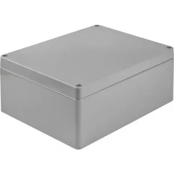 Bopla A-Series universalių korpusų dėžutė 400 x 230 x 111 mm, aliuminis, sidabriškai pilka RAL 7001 01168000.H