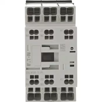 Eaton DILM38-11(RDC24) 3 polių kontaktorius, 38 A AC-3, 24 V DC ritė, 1NO+1NC 199298