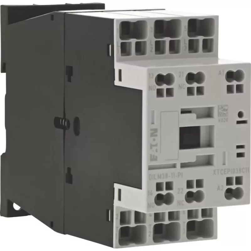 Eaton DILM38-11(RDC24) 3 polių kontaktorius, 38 A AC-3, 24 V DC ritė, 1NO+1NC 199298