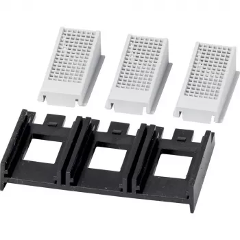 Eaton NZM1-XIPK gnybtų dangtelis NZM1, PN1, N1 grandinės pertraukikliams, 3 polių, IP20 priekyje / IP40 gale, juodas/pilkas, 90 mm 266744