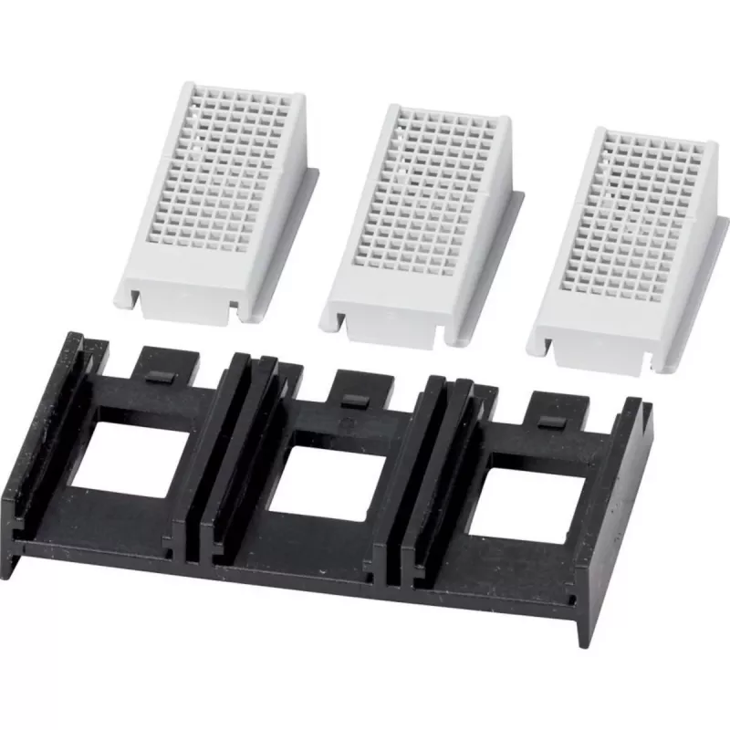 Eaton NZM1-XIPK gnybtų dangtelis NZM1, PN1, N1 grandinės pertraukikliams, 3 polių, IP20 priekyje / IP40 gale, juodas/pilkas, 90 mm 266744