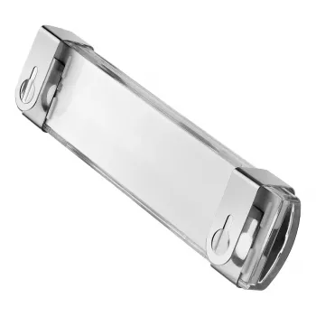 Bartscher 292043 nerūdijančio plieno mentelė su juoda plastikine rankena, 134 mm ašmenys, tiesi