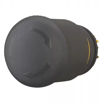 Eaton M22S-PVT juodas grybo formos mygtuko aktuaratorius, 22mm, momentinis 271499