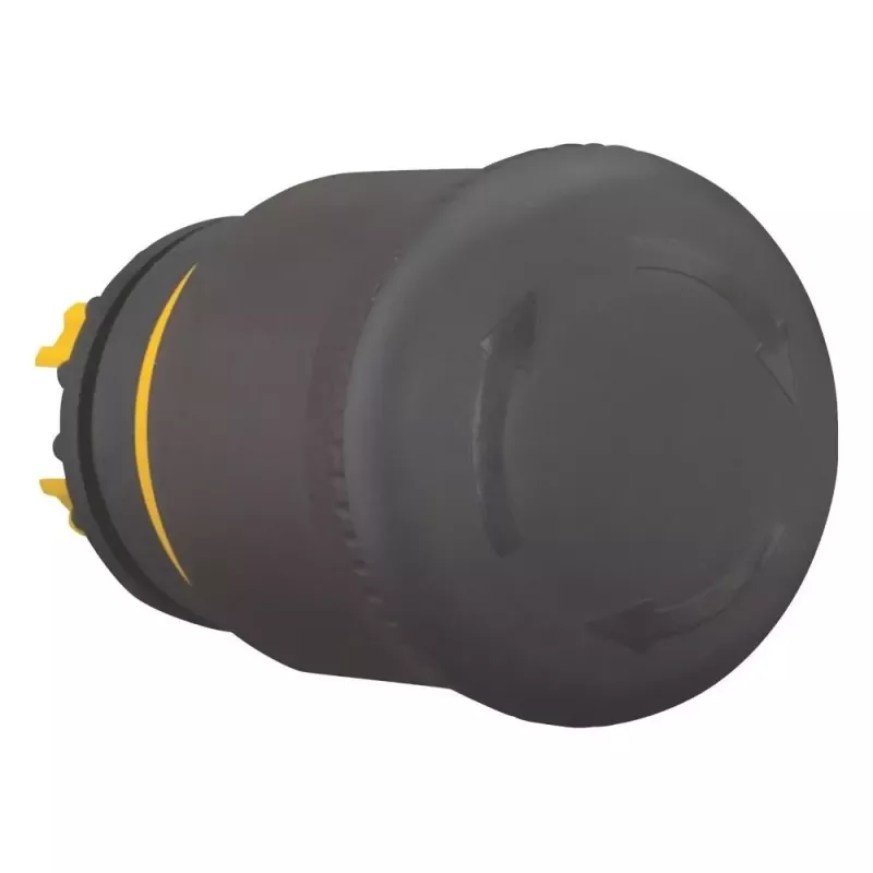 Eaton M22S-PVT juodas grybo formos mygtuko aktuaratorius, 22mm, momentinis 271499