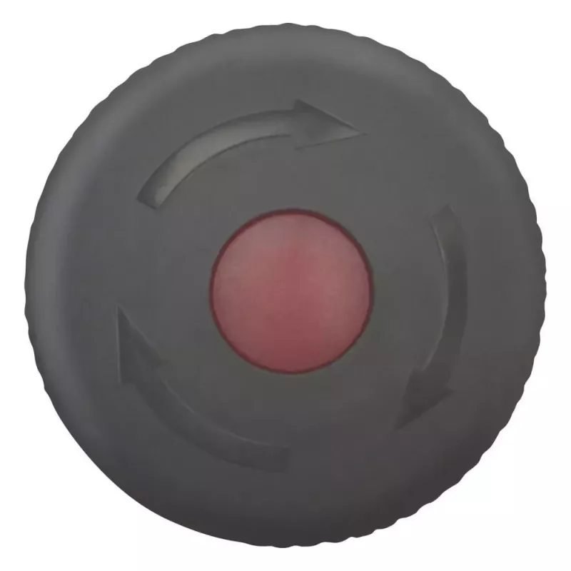 EATON M22S-PVLT apšviestas avarinio sustabdymo mygtuko aktuaratorius, atleidžiamas pasukus, juoda grybo formos galvutė, 38 mm, IP66/IP67/IP69K 271540