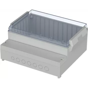 BOPLA RCP 3100 valdymo dėžutė, ABS pagrindas, polikarbonato dangtis, šviesiai pilka, 296 x 261 x 132,5 mm, 41310109