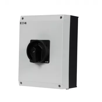 Eaton P3-100/I5/SVB-SW/HI11 3 polių pagrindinis jungiklis 100 A, paviršinio montavimo, IP65, raudona/geltona sukama rankena, užrakinamas, 1NO+1NC 207375