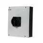 Eaton P3-100/I5/SVB-SW/HI11 3 polių pagrindinis jungiklis 100 A, paviršinio montavimo, IP65, raudona/geltona sukama rankena, užrakinamas, 1NO+1NC 207375