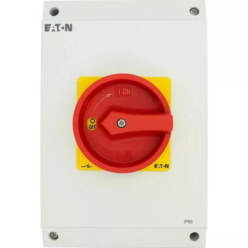 Eaton P3-100/I5/SVB/N paviršinio montavimo pagrindinis jungiklis 100 A, 4 polių, 207379