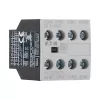 Eaton DILA-XHI31 pagalbinis kontaktų blokas, 3 NO + 1 NC, varžtiniai gnybtai, priekinis montavimas, juodas/baltas 276427