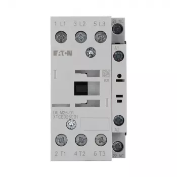 Eaton DILM25-01 galios kontaktorius, 3 polių, 25 A AC-3, 11 kW, 230 V AC 50 Hz / 240 V AC 60 Hz ritė, 1 NC pagalbinis kontaktas 277164