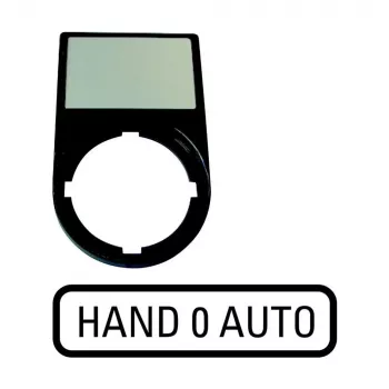 Eaton M22S-ST-D12 lentelė su užrašu 0-1 selektoriaus jungikliams, balta 216493