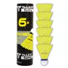TALBOT TORRO Tech 350 nailono badmintono plunksnelė, vidutinio greičio, geltona/mėlyna 479103
