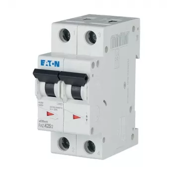 EATON FAZ-K25/2 automatinis grandinės pertraukiklis (MCB), K charakteristika, 25 A, 2 polių, 10 kA 278800
