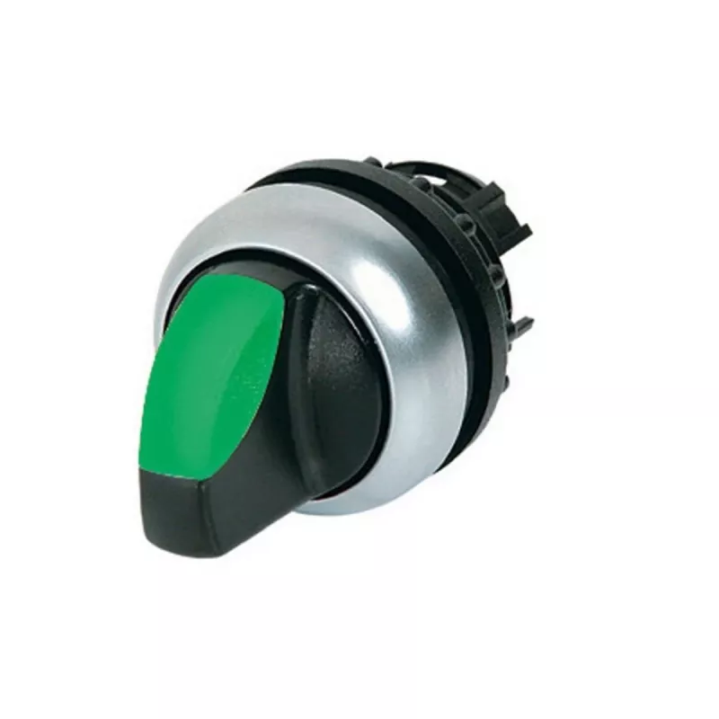 Eaton M22-WRLK-G raktu valdomas perjungiklio vykdytuvas, 2 padėčių fiksuotas, žalias raktas, juodas apvadas, 22,5 mm 216827