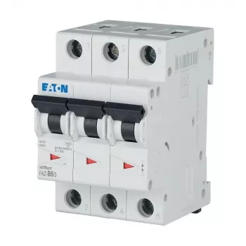 Eaton FAZ-B6/3 B tipo automatinis jungiklis 6 A 3 polių 10 kA 278841