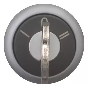 Eaton M22-WRS3 raktu valdomas selektoriaus jungiklio aktorius, 3 padėčių fiksuotas, plastikinis juodas priekinis žiedas, 22,5 mm 216900