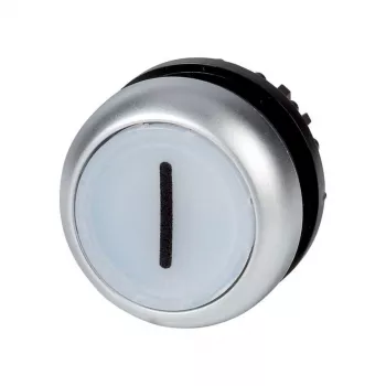 Eaton M22-DL-W-X1 įspaudžiamas mygtukas, baltas, metalinis apvadas, 22,5 mm 216942