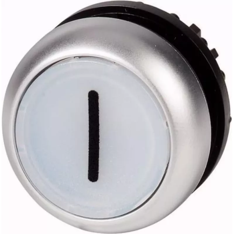 Eaton M22-DL-W-X1 įspaudžiamas mygtukas, baltas, metalinis apvadas, 22,5 mm 216942