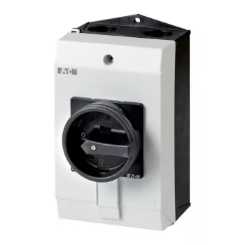 Eaton P1-25/I2H/SVB-SW/HI11 3 polių pagrindinis jungiklis 25A IP65 paviršinio montavimo juodas/pilkas 227862