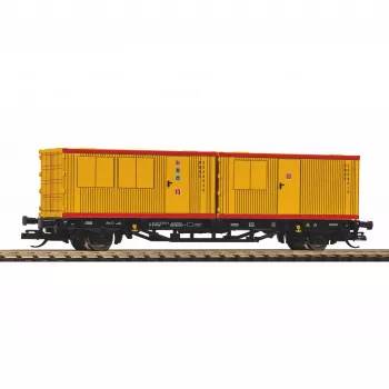 PIKO TT 47729 konteinerių platforma su 2x 20ft konteineriais, PIKO Rail Service