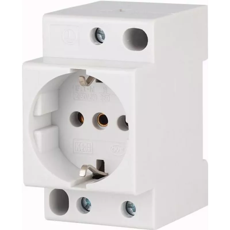 Eaton xPole DIN bėgio Schuko rozetė 16 A 250 V AC be dangtelio, 2,5 TE, šviesiai pilka 266875