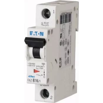Eaton FAZ-C1/1 C tipo automatinis jungiklis, 1 A, 1 polių, 10 kA, DIN bėgiui 278546