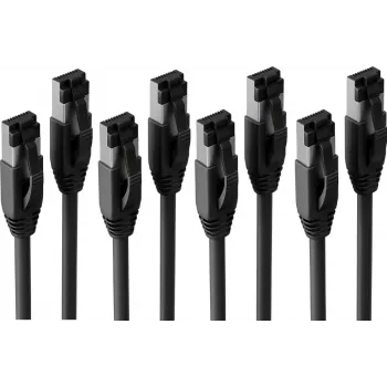 S/CONN maximum connectivity BASIC-S komutacinis kabelis Cat. 8.1 F/FTP PIMF LSZH juodas 7,5 m (4 vnt.) SC08-41065-4