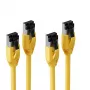 S CONN MAXIMUM CONNECTIVITY Cat. 8.1 F/FTP PIMF LSZH komutacinis kabelis, geltonas, 1,5 m, 2 vnt. SC08-41152-2