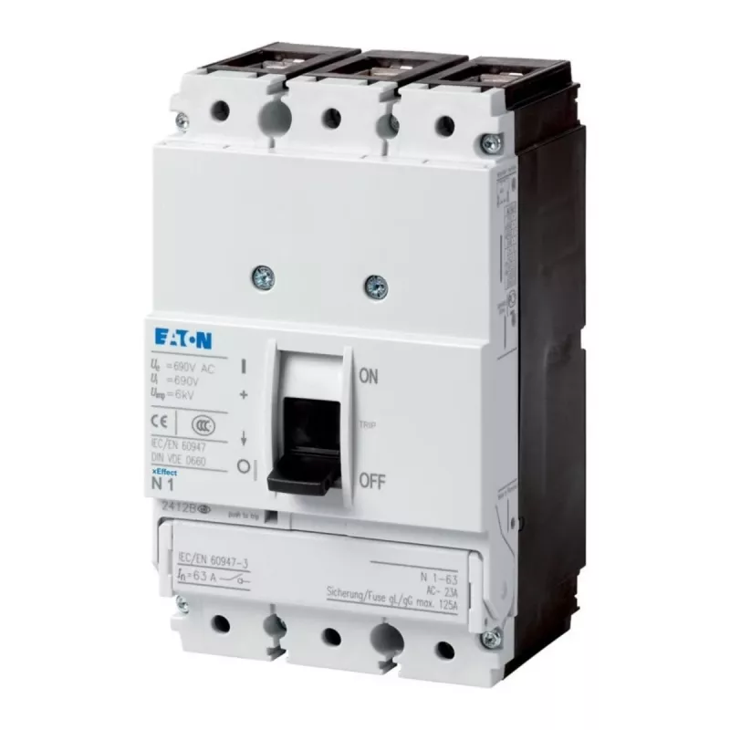 Eaton PN1-160 3 polių apkrovos atjungimo jungiklis 160A 690V AC 281235