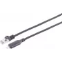 S CONN MAXIMUM CONNECTIVITY USB-C LAN tinklo adapterio kabelis 1G, USB Type-C kištukas į RJ45, aliuminis, juodas, 2m (14-51035)