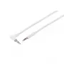 S CONN maximum connectivity garso kabelis 3,5mm TRS su lenktu ir tiesiu jungtimi, baltas, 1,2m, 14-07126