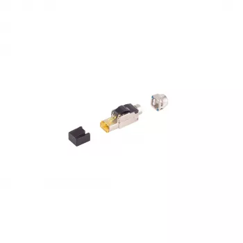 SHIVERPEAKS BS08-51011 Cat. 6A belitinis RJ45 STP jungtis, cinko lydinio korpusas, auksuoti kontaktai