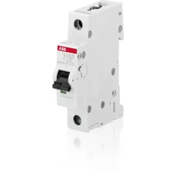ABB S201M-C10 automatinis grandinės pertraukiklis, 1 polių, C charakteristikos, 10 A, 10 kA, 230/400 V AC 2CDS271001R0104