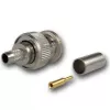 Telegärtner BNC crimp plug 50 Ohm, skirtas RG-58 C/U, tiesus, auksu/nikeliu dengtas, 1 vnt. J01000A1255Z