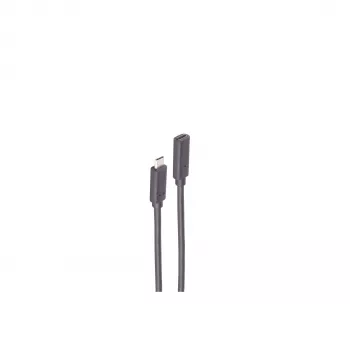 ShiverPeaks BS13-44025 USB 3.2 Gen 2 USB-C prailginimo kabelis 1 m juodas