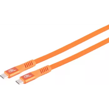 S CONN MAXIMUM CONNECTIVITY USB-C įkrovimo kabelis, 3.2, 240W, oranžinis, 3m (14-77047)