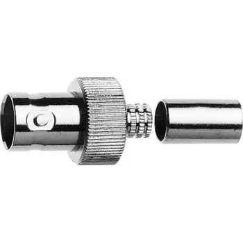 Telegärtner BNC kabelio lizdas, crimp G16 75 omų, Crimp/Crimp, A0806, G16 (0.6/3.7 D) - 1 vnt. J01003A1353