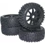 Reely 1:8 Buggy komplektiniai ratai Big Core 10 stipinų juodi, 4 vnt. (MV3693SBA3)
