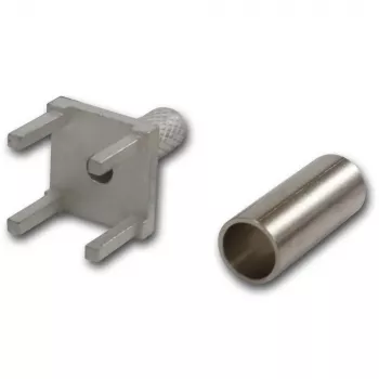 Telegärtner G07 PCB koaksialinis jungtis, lituojama/veržiama, 50 omų, auksuota, skirta RG-316/U, 5 vnt. H01000A0087