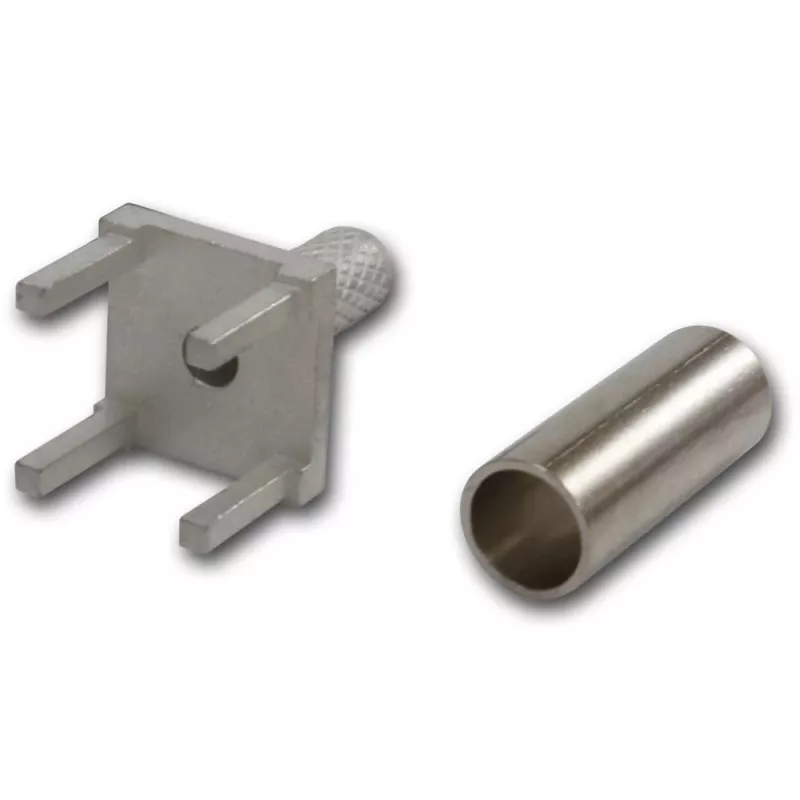 Telegärtner G07 PCB koaksialinis jungtis, lituojama/veržiama, 50 omų, auksuota, skirta RG-316/U, 5 vnt. H01000A0087