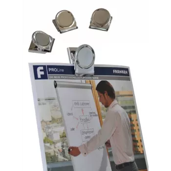 FRANKEN HMC35 magnetinis sąvaržėlė, 40 x 35 mm, 500 g laikymo jėga, sidabrinė