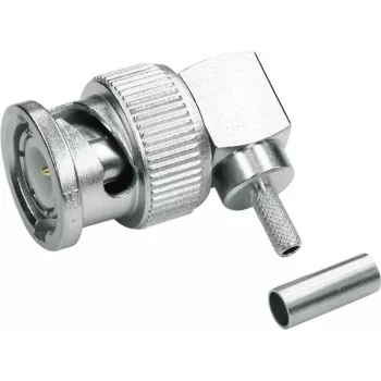 Telegärtner BNC 90° kampinis crimp kištukas 50 omų, skirtas RG 316/U, RG 174 A/U, RG 188 A/U (J01000A0010)