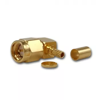 Telegärtner SMA stačiu kampu kištukas, skirtas RG-316, auksuotas, 5 vnt. (J01150A0071)
