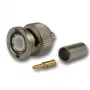 Telegärtner BNC crimp plug 50 Ohm, skirtas RG-58 C/U, nikelis/auksas, 4 GHz J01000L1255Z