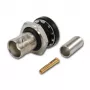 Telegärtner BNC kabelio lizdas Crimp G01 50 omų, Crimp/Crimp, izoliuotas flanšas, A1305, Z04, G01 (RG-58 C/U) - 5 vnt.