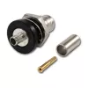 Telegärtner BNC kabelio lizdas Crimp G01 50 omų, Crimp/Crimp, izoliuotas flanšas, A1305, Z04, G01 (RG-58 C/U) - 5 vnt.
